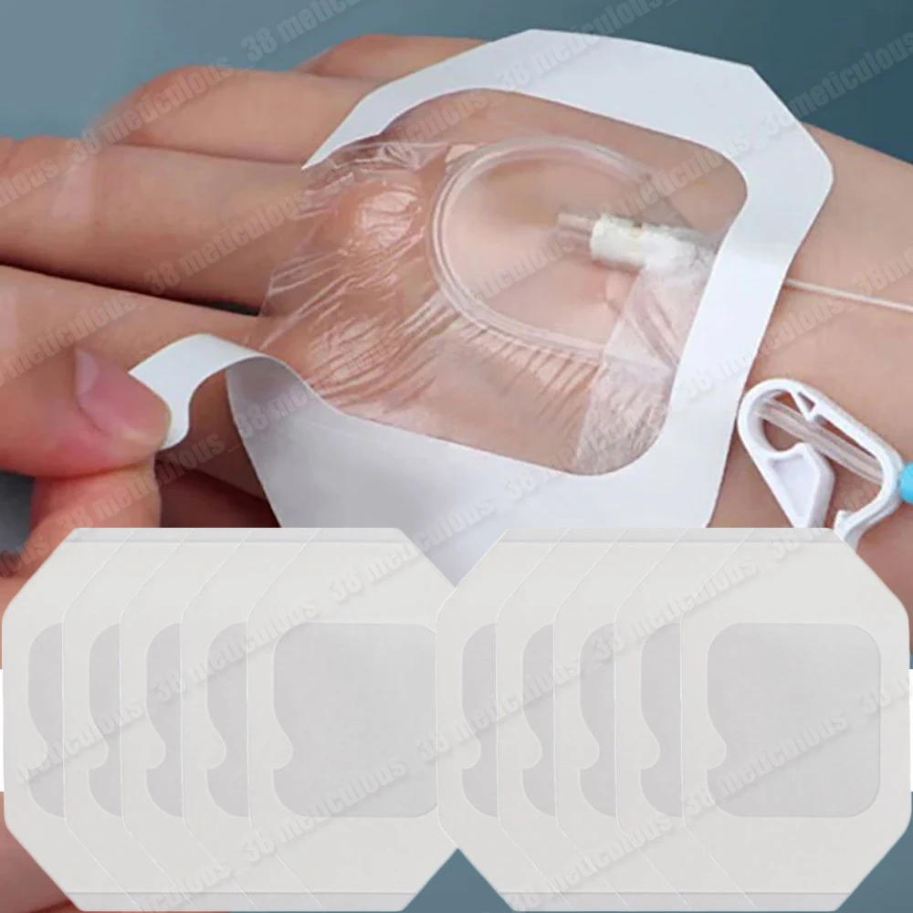 

10Pcs 6x7cm Transparent Film Dressing Waterproof Wound Bandage Adhesive Patches Post Surgical Shower or IV Shield Tattoo
