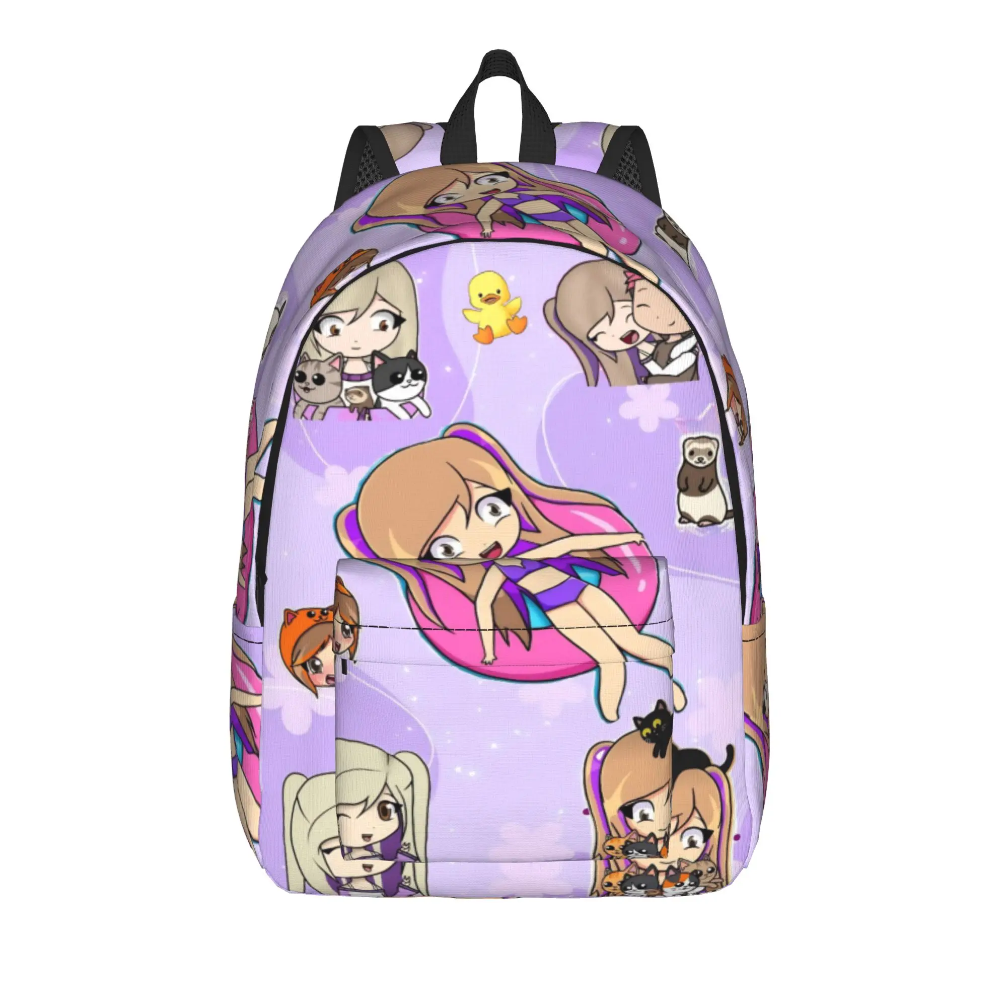 Lyna Vallejos Gamer Backpack for Men Women Teenage Student Hiking Travel Daypack  Laptop Shoulder Bag with Pocket
