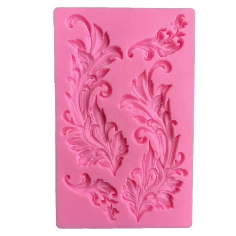 3D Baroque Relief Silicone Molds Fondant Mold Cake Border DIY Cake Decorating Tools Candy Clay Chocolate Gumpaste Decor Moulds