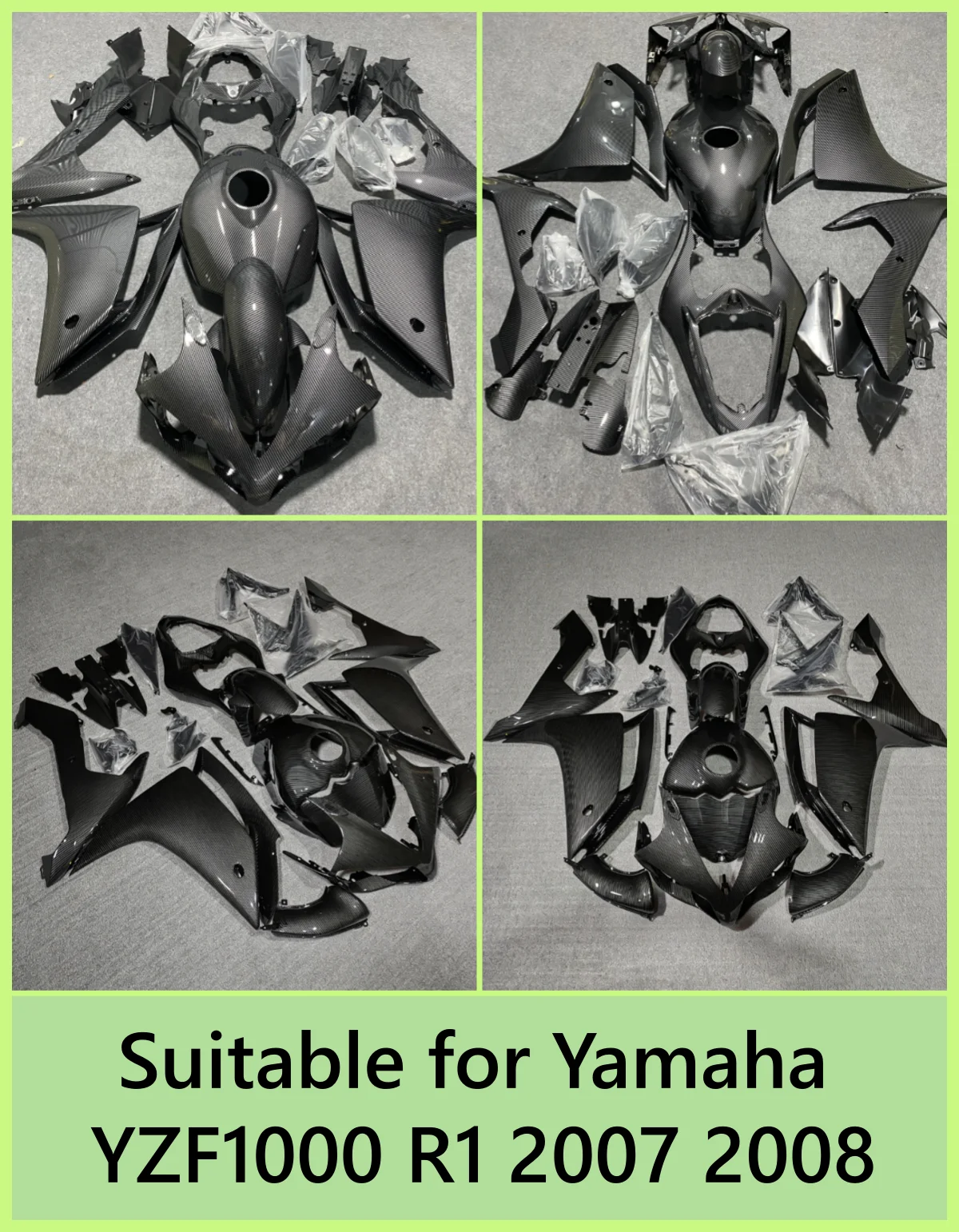 Suitable for Yamaha YZF1000 R1 2007 2008 motorcycle fairing housing accessories, multi-color optional, can be customized