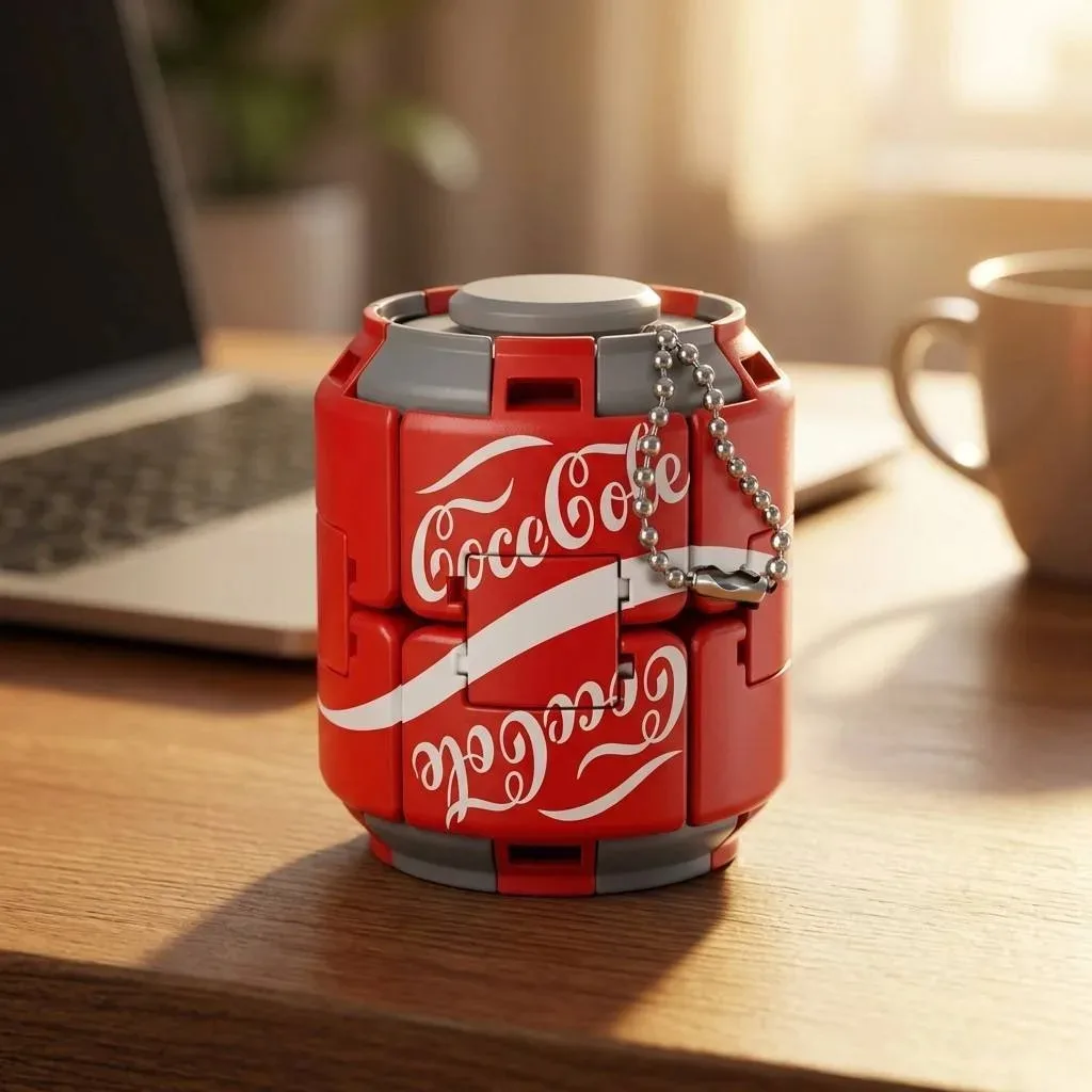 4 popular soda can slider creative stress-relieving toys - fingertip spinners with pressing can designs for stress relief toys