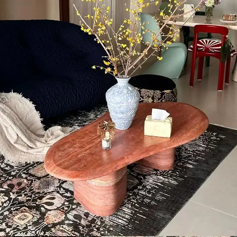 New Style Full Natural Travertine Optional Size Coffee Table Furniture for Living Room