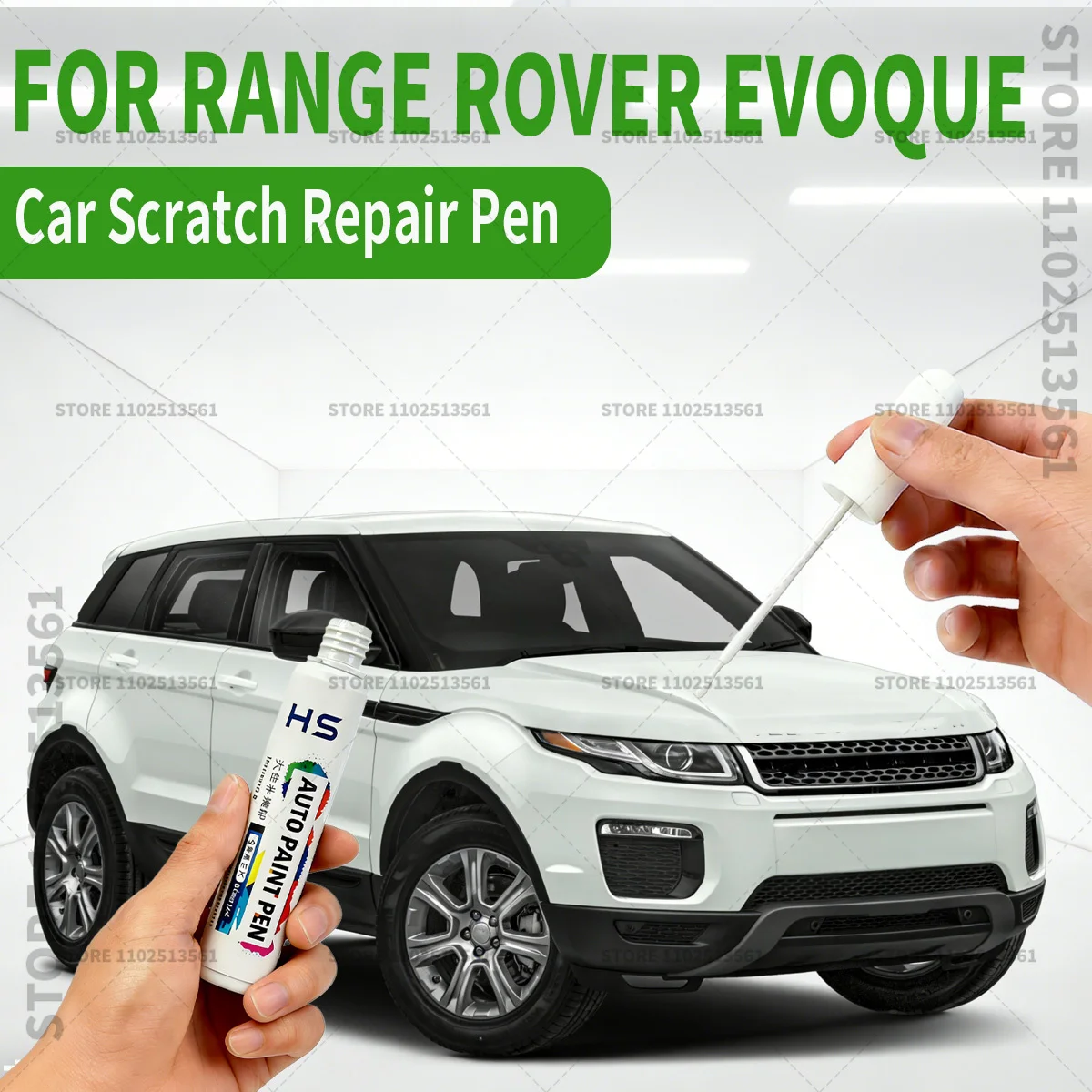 Car Paint Repair Pen Touch Up Scratch Remover DIY Auto Accessories White 1AA Green 1DV Black 1AG Green For Range Rover Evoque