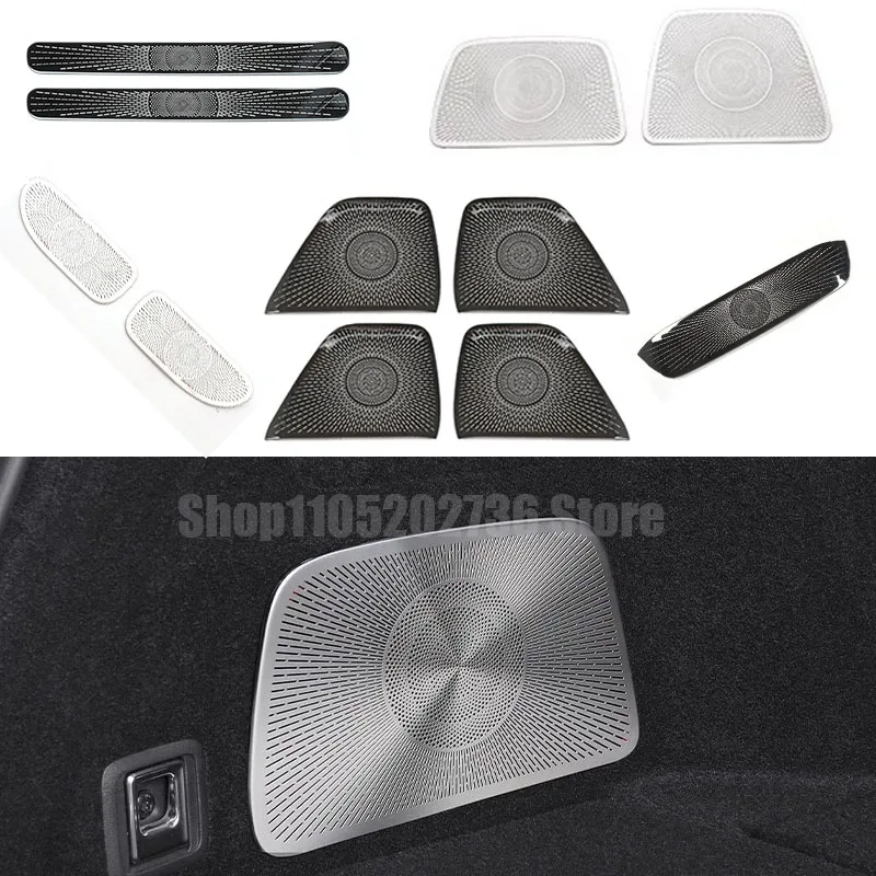 

for ZEEKR 7X 2025 2026 Stainless Auto Accessories Interior Door Speaker Audio Horn Cover Trim Frame
