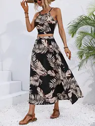 Women's New Dress In 2024BracesHanging Neck DesignSexy And HharmingSummer Seaside Beach Vacation Style