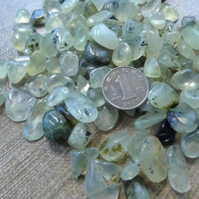 PREHNITE w/ Epidote Mali sm-med tumbled, 1/2 lb bulk stones