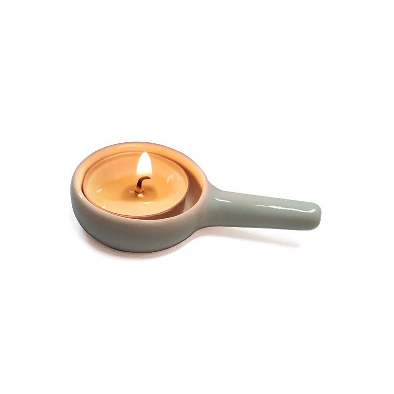 Ceramic Candle Holder Wax Melt Oil Burner Diffuser Fragrance Tray Aromatherapy Furnace Candlestick Home Decoration