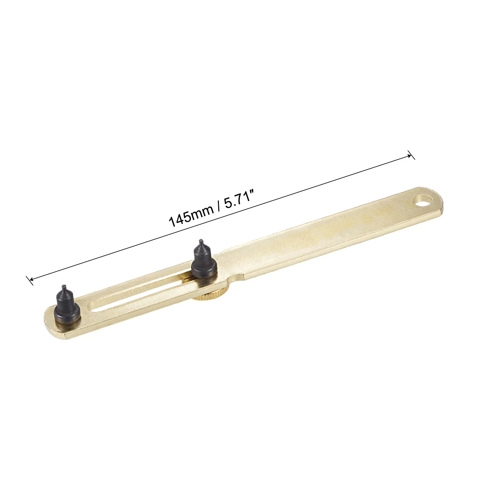 Uxcell-llave de tapa trasera de reloj, herramienta de abridor de 50mm de acero cromado para reparación de relojes de latón