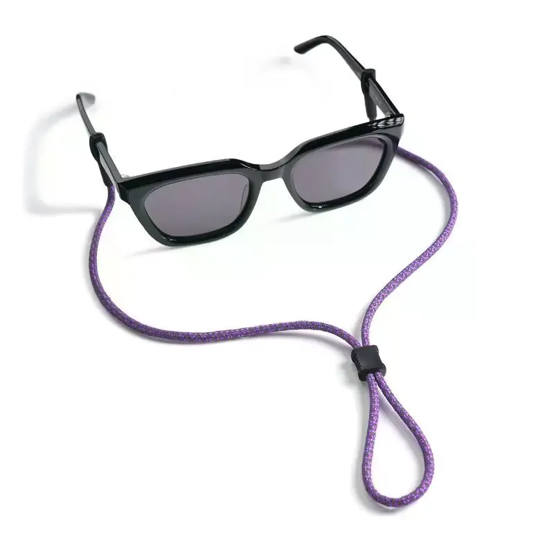 /HTF/Non-Slip Sunglasses Rope Reflective Lanyard Strap Eyewear Cord Holder Sports with Adjustable Buckles Glasses Neck Cord 1Pcs