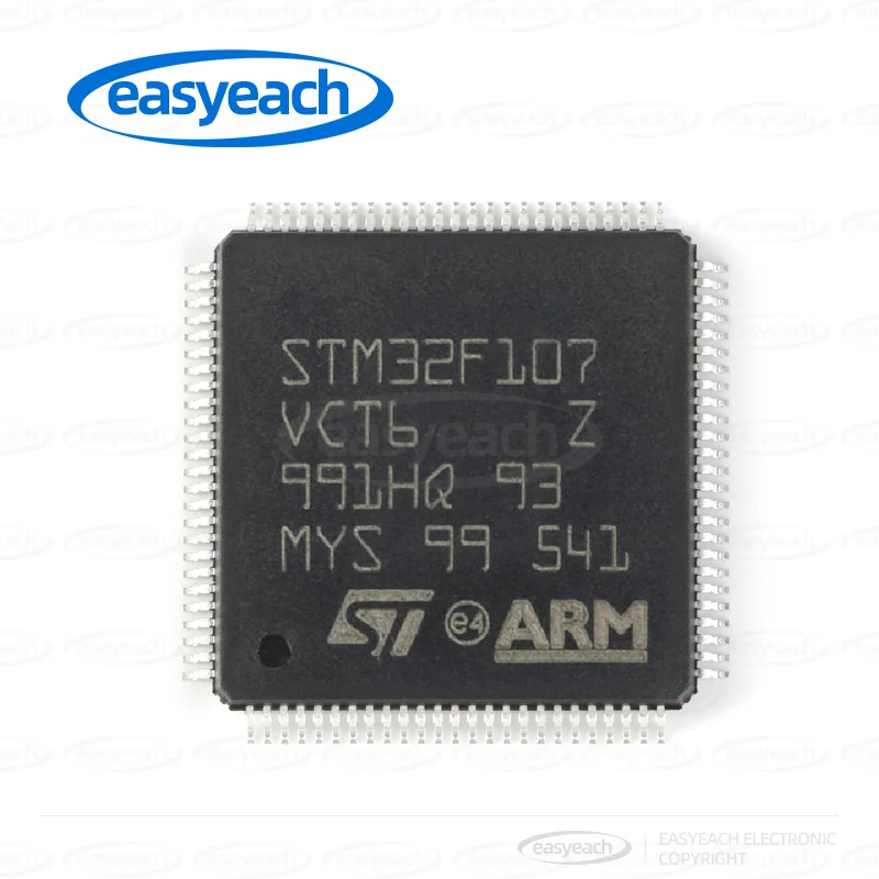 STM32F107VCT6 STMicroelectronics LQFP-100 ARM Cortex-M3 32 بت متحكم MCUs