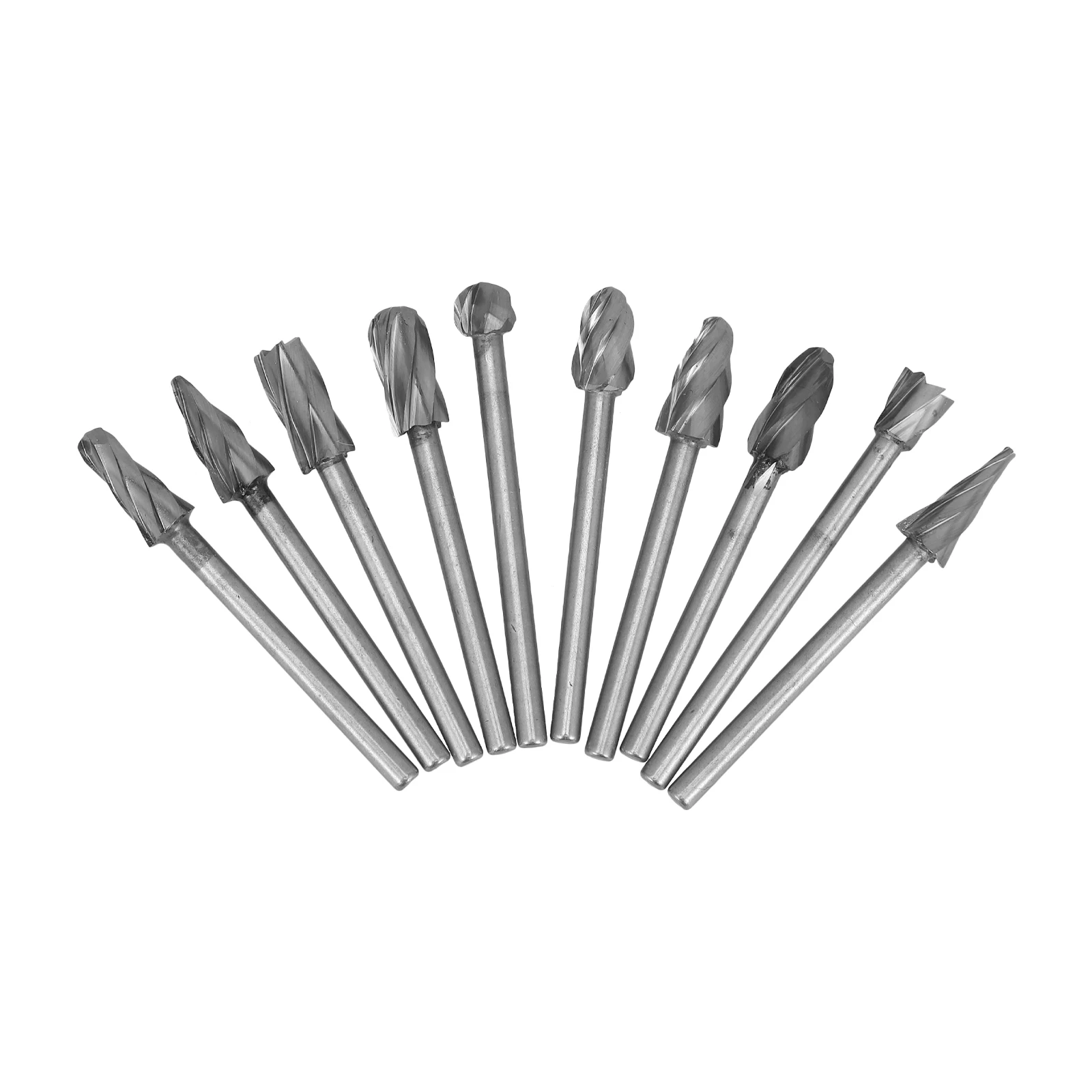 

10pcs Carbide Carbide Burr Set File Set Metal Drill Bits Hardened Steel Wood Carving Die Burrs Deburring Tool
