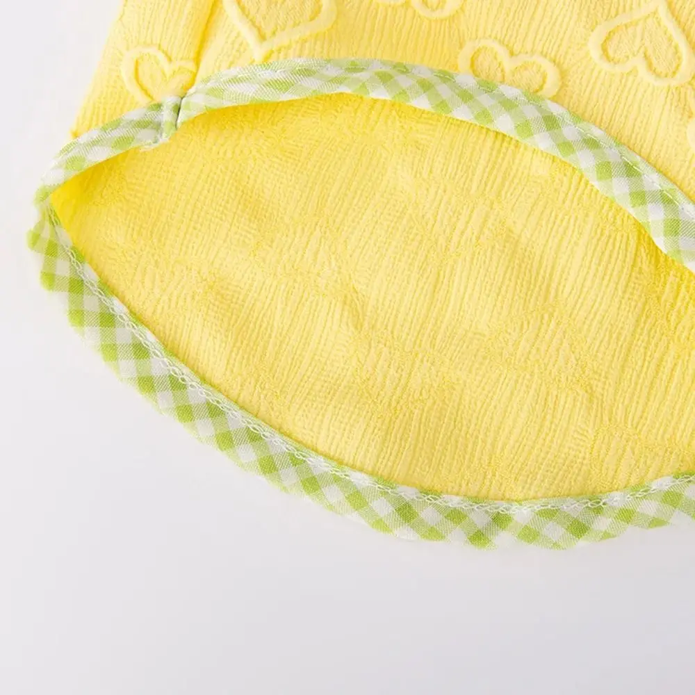 

Sweet Heart-shaped Print Cute Dog Vest Bow Clip Soft Pet Costume Breathable Comfortable Summer Puppy Clothes Cat Wear