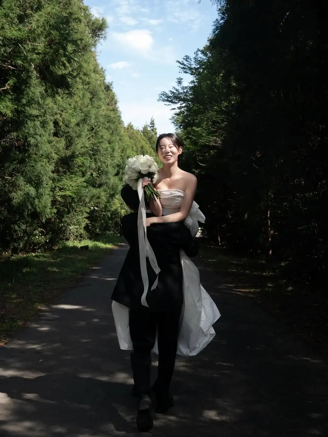 Vestidos de novia de tafetán Sondr, vestidos coreanos personalizados sin tirantes, línea A, elegantes vestidos de boda a presión, vestidos de recepción, vestido de fiesta 2025