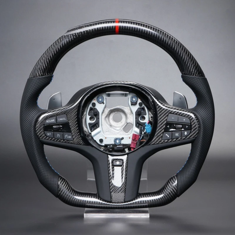 For BMW G carbon fiber red label heated and vibrating steering wheel 3 Series 5 Series X3 X5 G30 G20 G21 G22 G26
