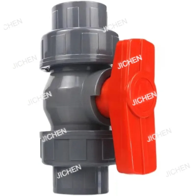 

1pcs PVC Double-By-Link Ball Valve DN20-110 for Water Systems