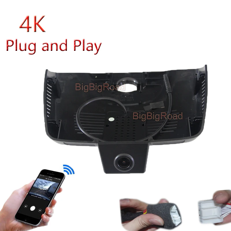 4K Plug And Play For Mercedes Benz E Series E200 E300 E320L W213 2016 2017 2018 2019 GLC43 Car DVR Video Recorder Wifi Camera