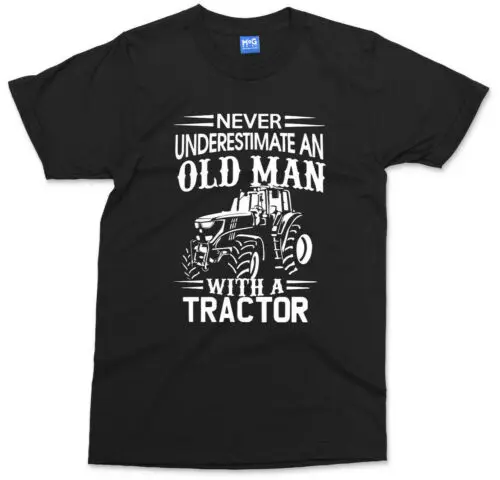 Camiseta de Tractor para hombre viejo, regalo divertido de Trac Farmer, papá abuelo, Día del Padre