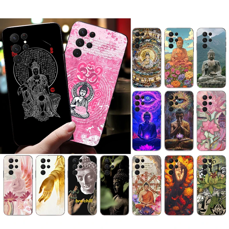Phone Case For Samsung Galaxy S26 S25 S24 S23 S22 Ultra S23 S22 S25 Plus S24FE S23FE S26Edge buddha