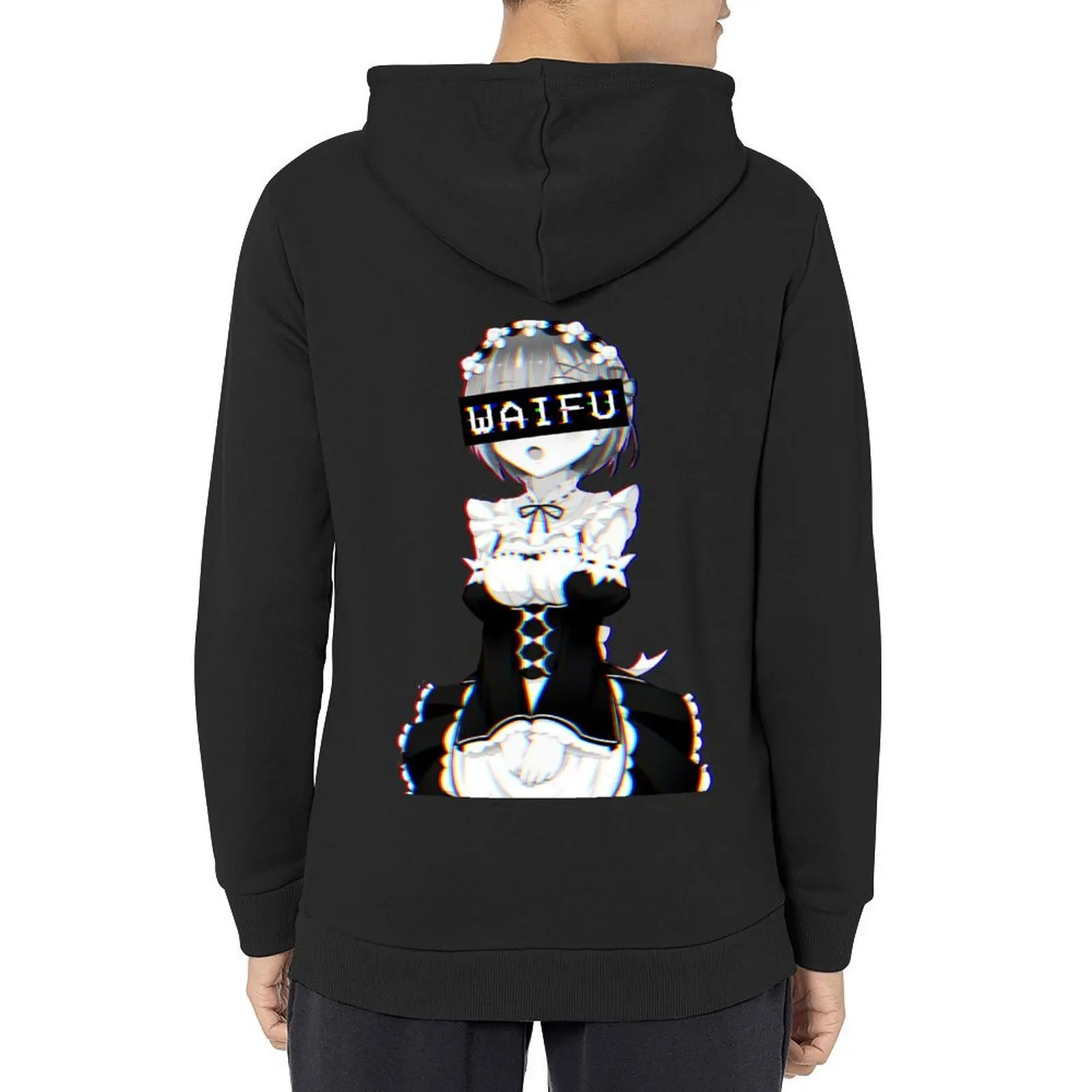 

Rem Waifu Hoodie anime clothes graphic t shirts men anime clothing aesthetic clothing new hoodies and sweatshirts