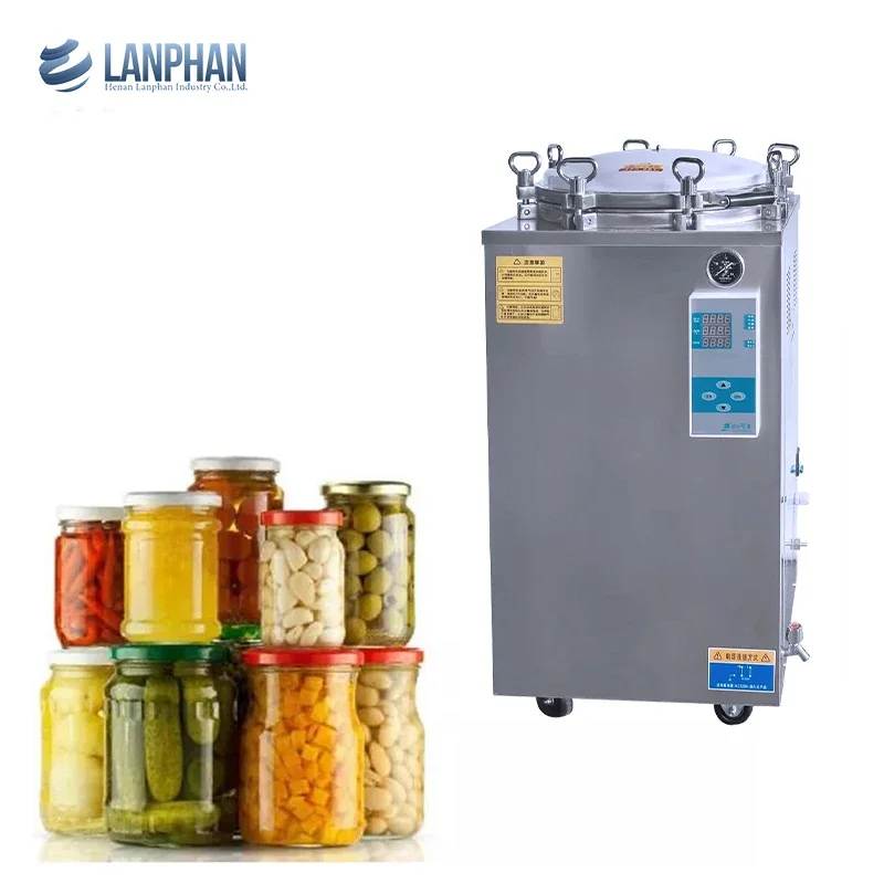 Canned Meat Food Glass Jar/Glassware Steam Sterilization Vertical Autoclave Sterilizer 150L Price