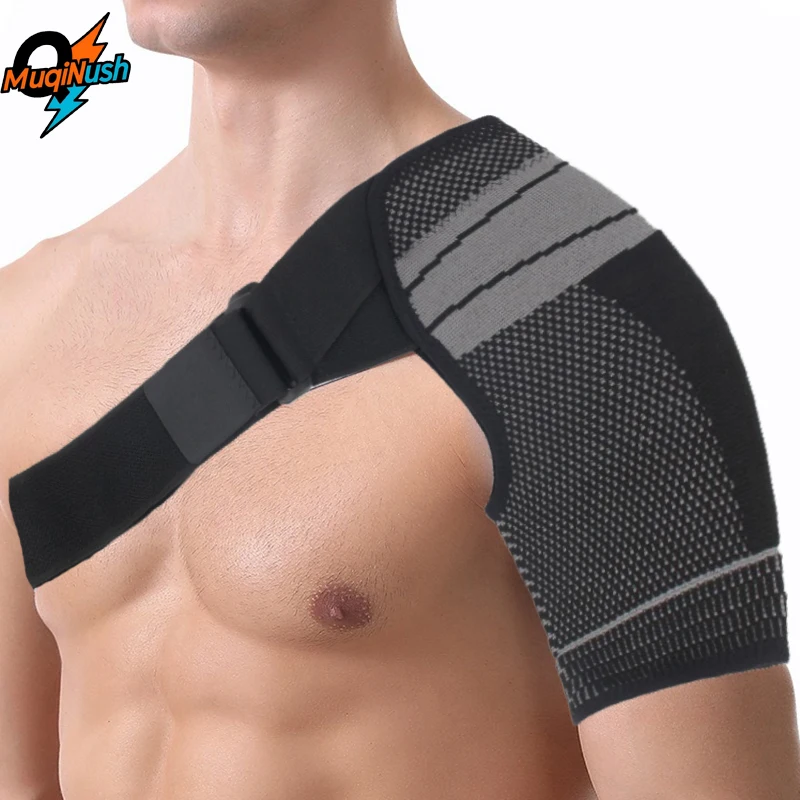 

MuqiNush Adjustable Sports Shoulder Pads Protective Straps To Relieve Pain And Reduce Shoulder Joint Wear For Fitness Or Injury