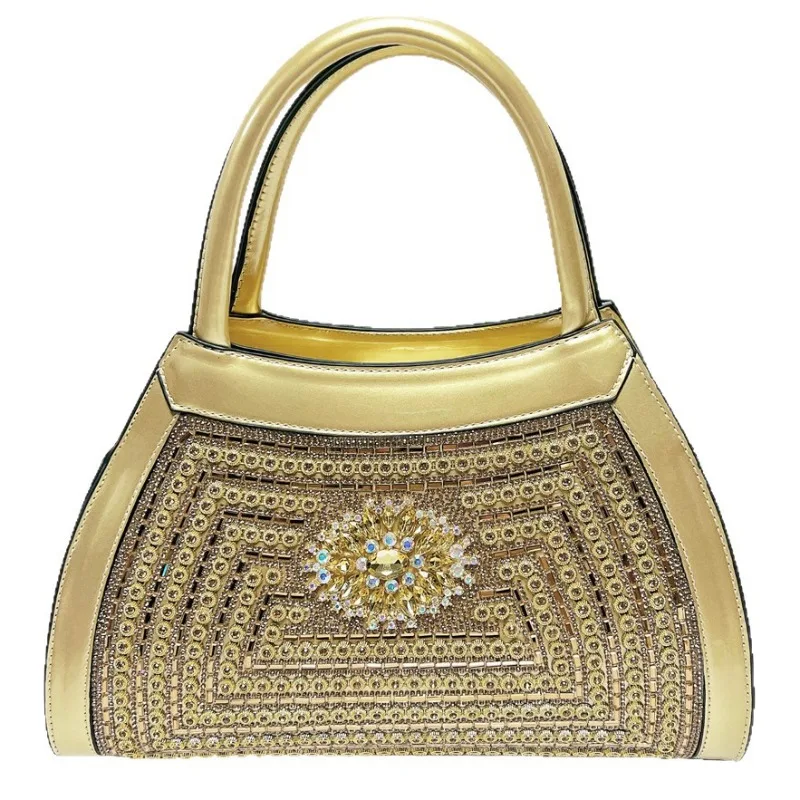

Новая вечерняя женская сумка, инкрустированная бриллиантами — сумка большой вместимости для переноски, сумка через плечо для ежедневного использования, вечеринки/свадьбы