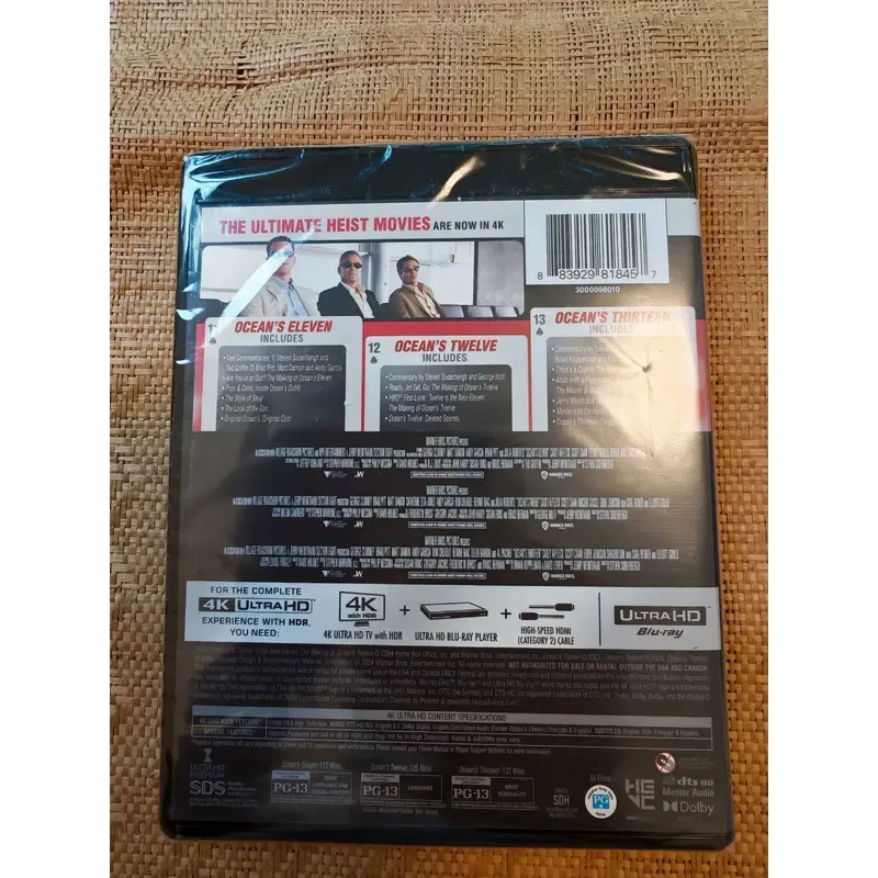 Genuine 4K Blu-ray Disc Arhat Trilogy US Version Chinese Subtitles Brand New Unopened Idle Transfer
