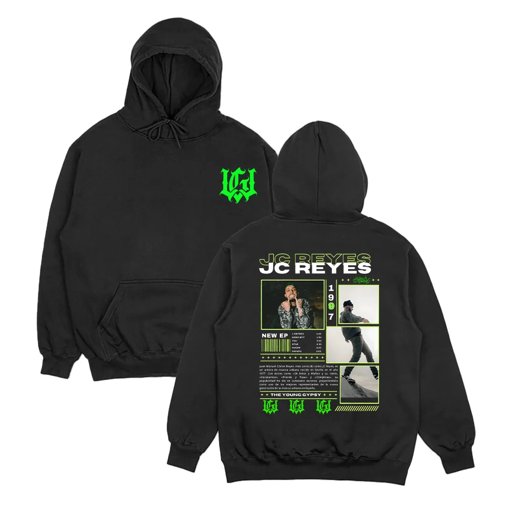 Rapper Jc Reyes Hoodies Men Casual High Street Sweatshirts Unisex Long Sleeve with Hooded Streetwear Vintage Funko Pullovers Y2K
