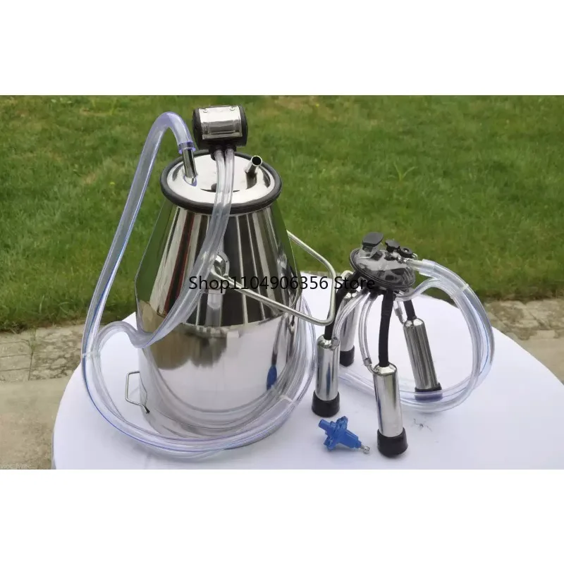

for Liner Claw Milk Transparent Tube Air Short Tube Stainless Steel Bucket 25L with Lid