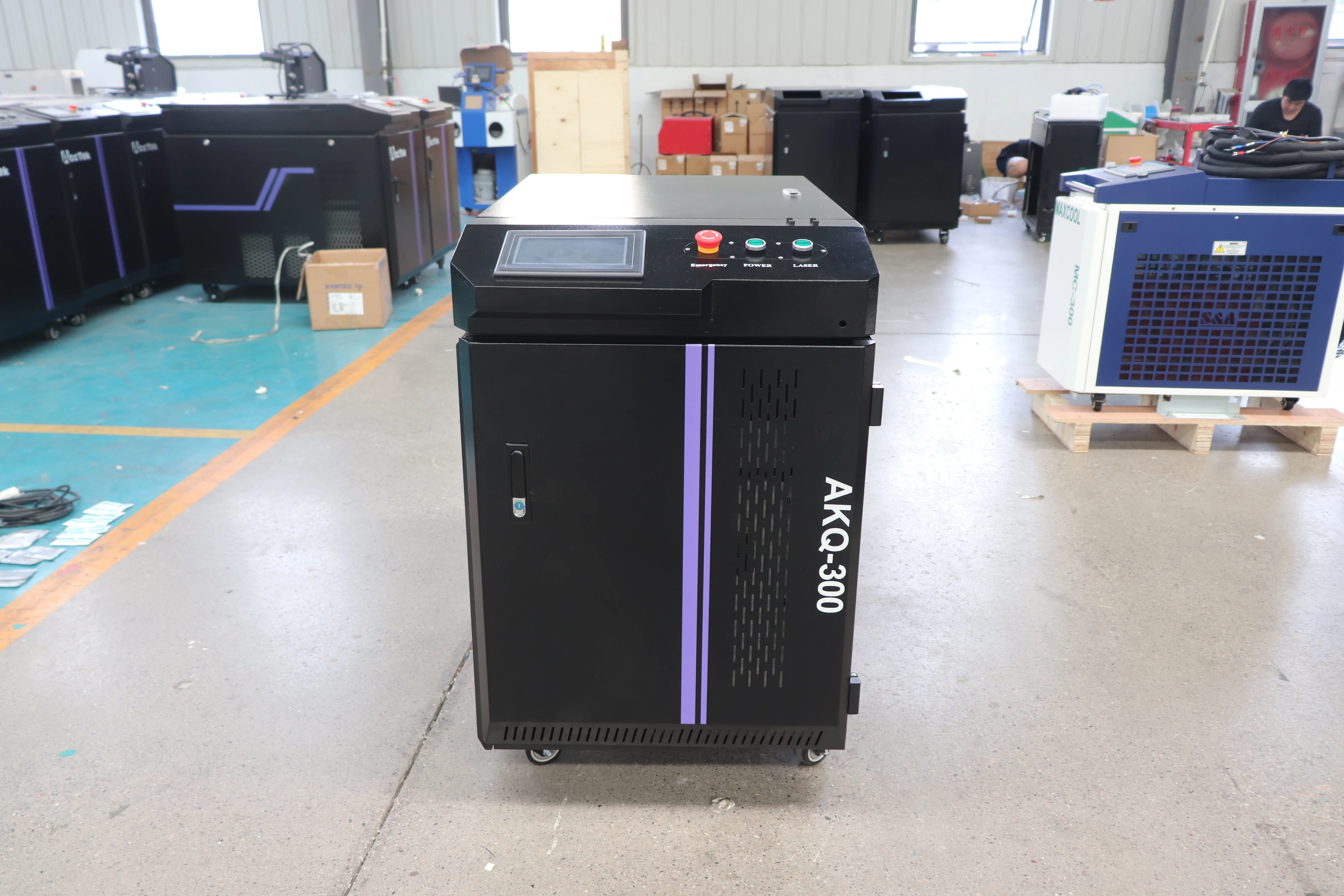 

200w 300w Laser Cleaning Machine Pulsed Laser Tools Steel Surface Oxidation Rust Paint Engines LCD Displays Kitchen Renovation