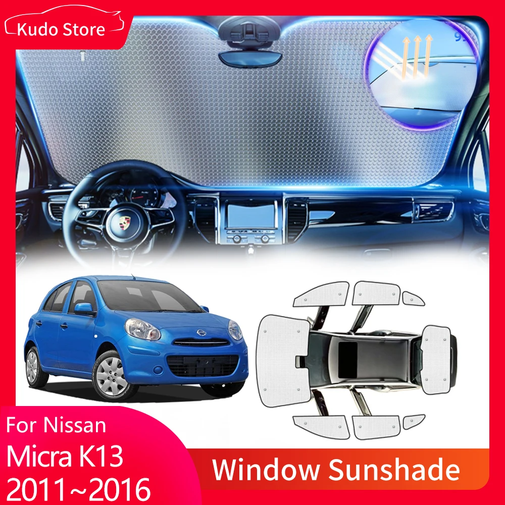 

Солнцезащитные козырьки для Nissan Micra K13 March Renault Puls 2011 ~ 2016 2012 2013 2014 2015