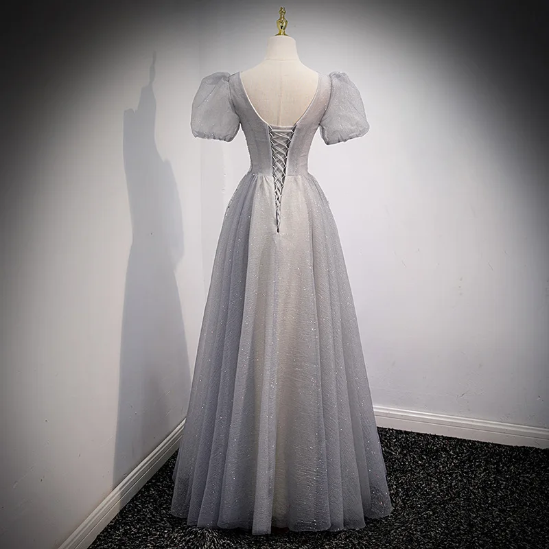 Vestido largo de noche para mujer, traje elegante de lujo para invitados de boda, fiesta de graduación, 2023