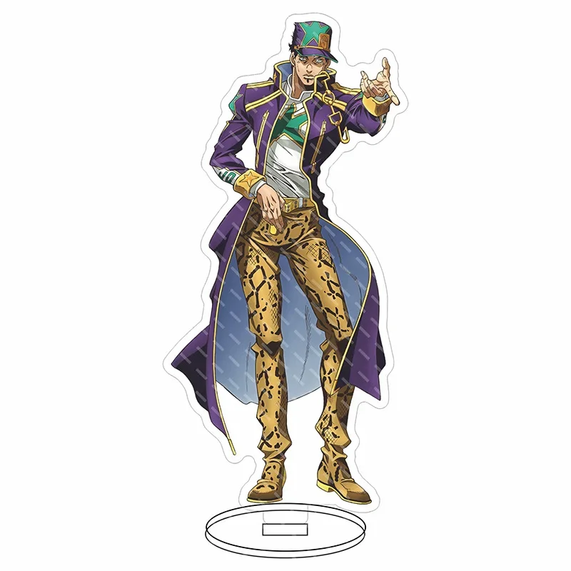 อะนิเมะโจโจ้อะนิเมชั่นอะคริลิคแบบตั้งได้16ซม. ที่วางจานแต่งหน้าเค้กอะนิเมชั่นของขวัญแบบต่อพ่วง