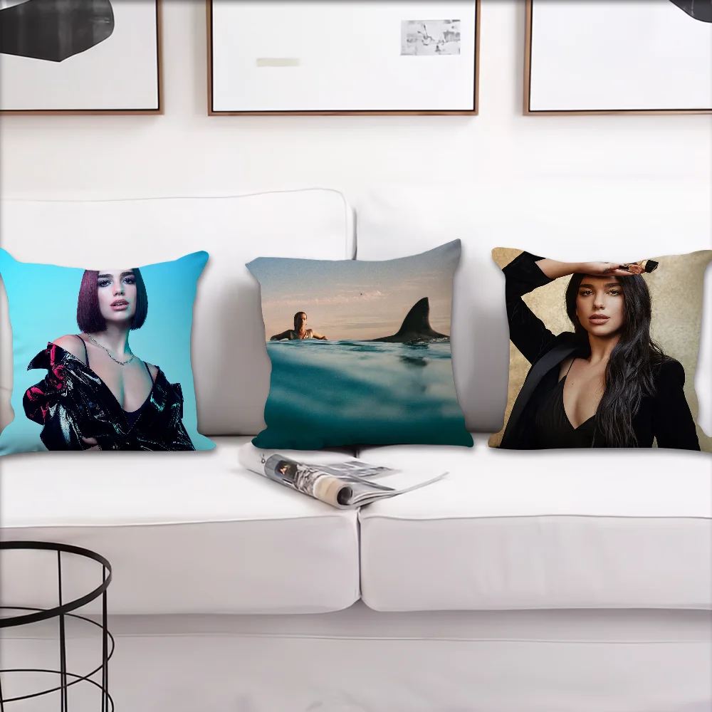 Singer D-Dua L-Lipa Comfortable Pillow Case  Cushion Cover Suitable for Home Living Room Sofa Room Decoration