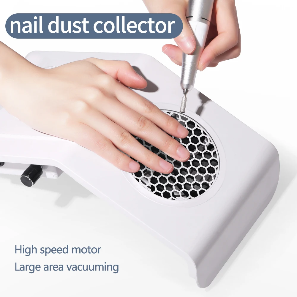 

CNHIDS Nail Dust Collector Machine Nail Dust Vacuum Cleaner With Recyclable Filter For Manicure Tools Strong Fan