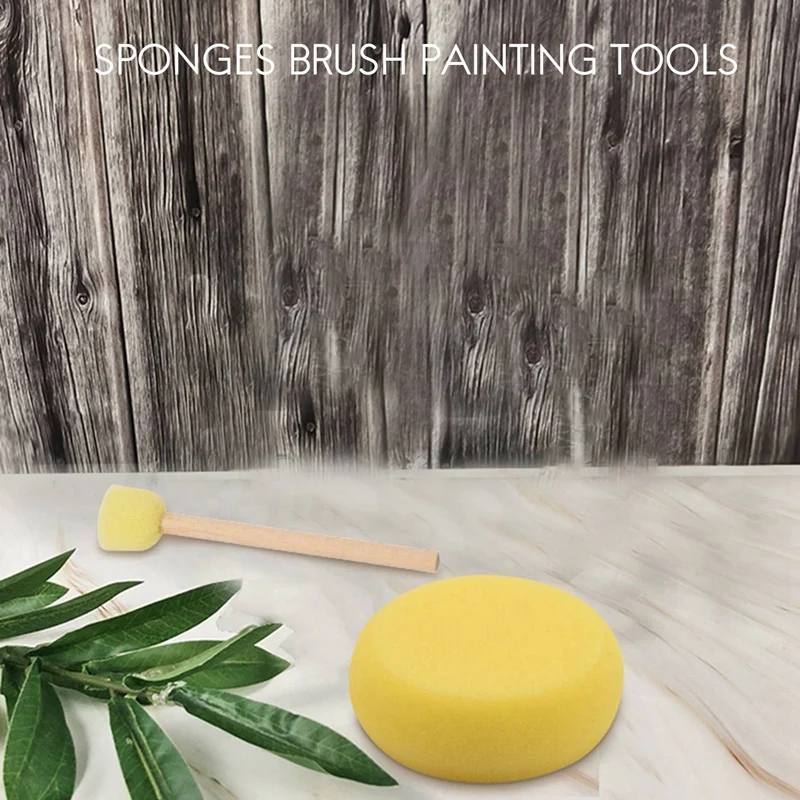 24х круглая губка для рисования разных форм и размеров, губки для рисования акварелью, ручная работа
