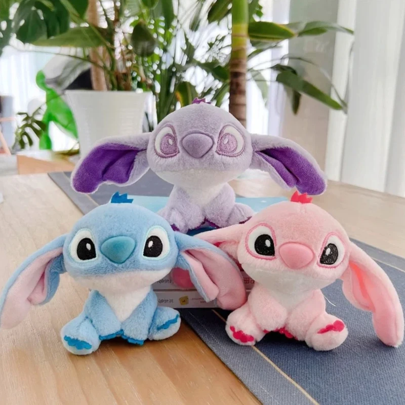Stitch bambola di peluche 3 colori ragazza colore posteriore ciondolo borsa coppia bambola carina zaino portachiavi ciondolo regalo festival di Natale