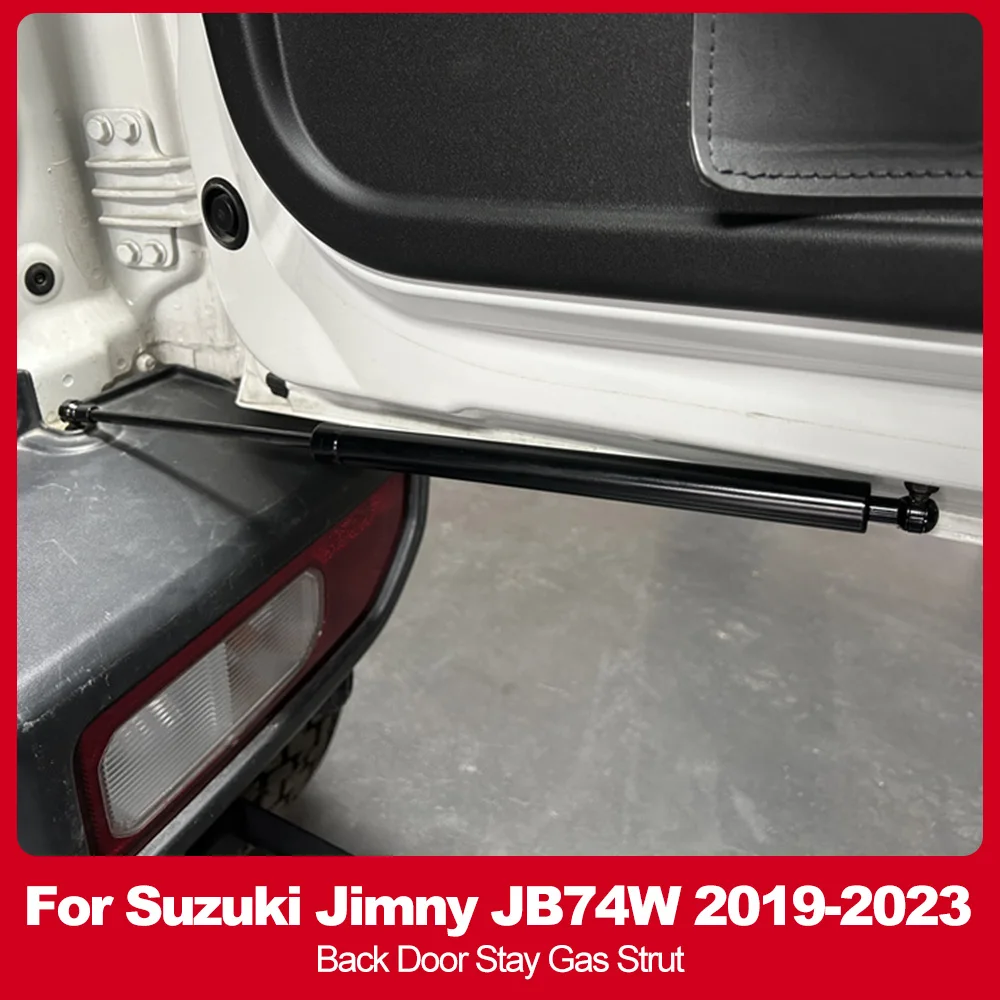 

For Suzuki Jimny JB74W 2019-2023 Back Door Stay Gas Strut Black Springs Rod Prop Bar Shock Absorber