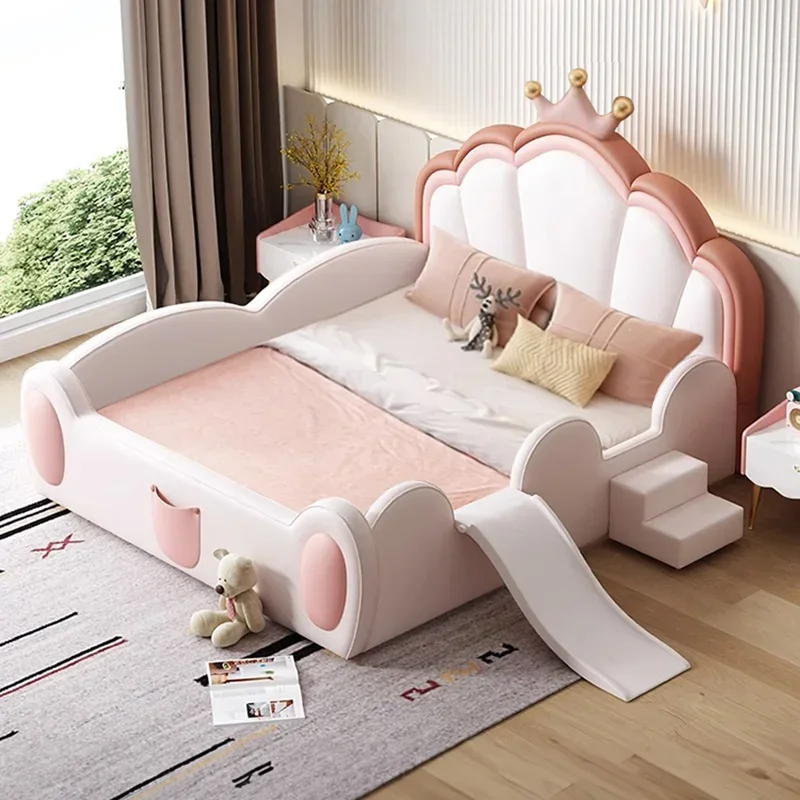 Pretty Elegant Girls Children Bed Modern Luxury Cute Loft Princess Children Bed Queen Size Camas De Dormitorio Bedroom Furniture