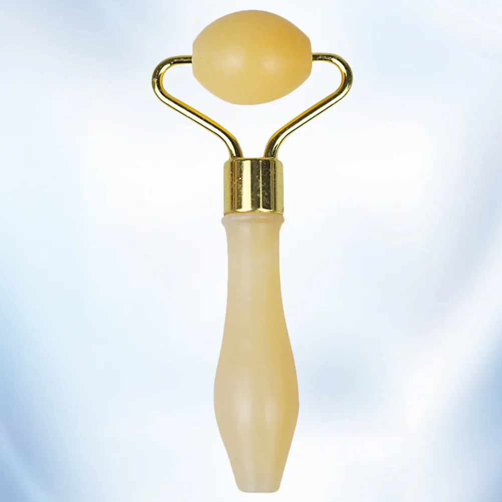 Premium Jade Face Roller Eye Massager for Smoother Younger Looking Skin Gentle Facial Rolling Tool Ergonomic Design