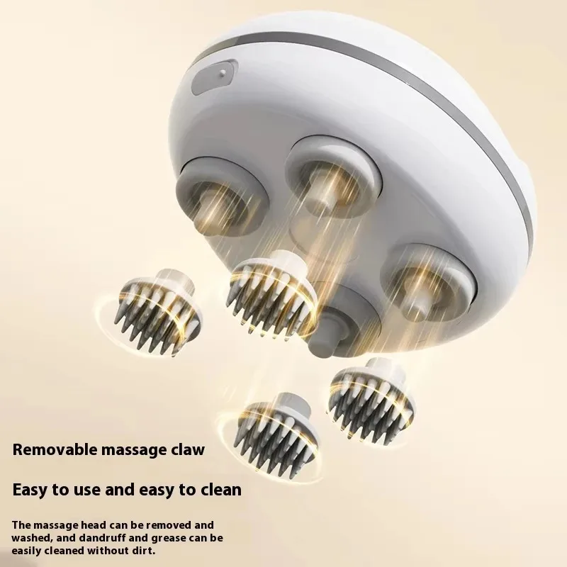 الكهربائية فروة الرأس مدلك العجن تهتز جهاز رئيس الكتف الرقبة تدليك الأنسجة العميقة الاسترخاء الحيوانات الأليفة القط أداة العناية بالجسم