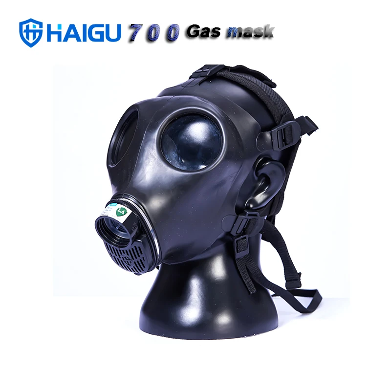 

HG -700 respirator gas mask black TPE cover classic style breathing mask Multipurpose industry smoke outdoor Operation filter