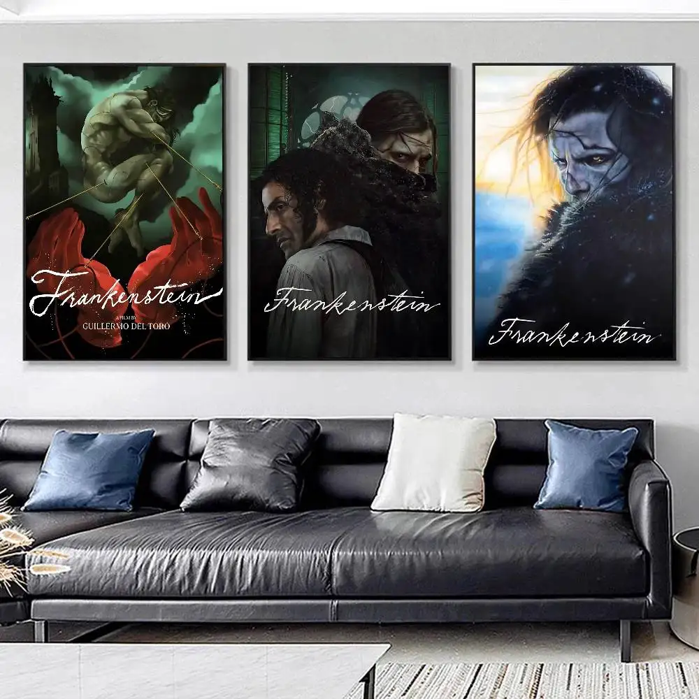 2025 Movie F-frankenstein Posters HD Print Vintage Wall Art Decor for Home Study Room