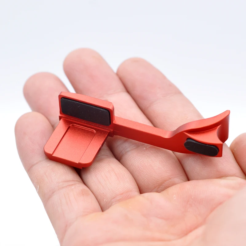 metel Thumb Up hot shoe hand Grip Hotshoe bracket adapter for Leica Q2 LQ2 Typ116 Camera red black silver color image 5