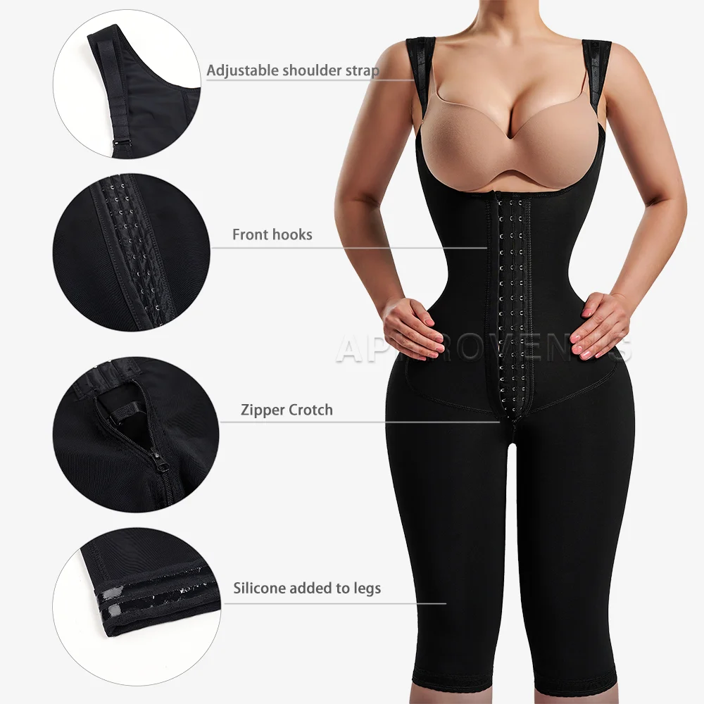 Fajas Colombianas Vrouwen Lange Broek Full Body Shapewear Postpartum Taille Trainer Shaper Post Liposuctie Tummy Controle Bodysuit