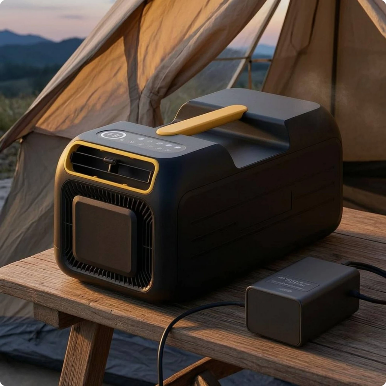 Portable Outdoor Air Conditioner Carry Handle Portable Air Conditioner Mobile Cooling Single Unit Compact Digital Display