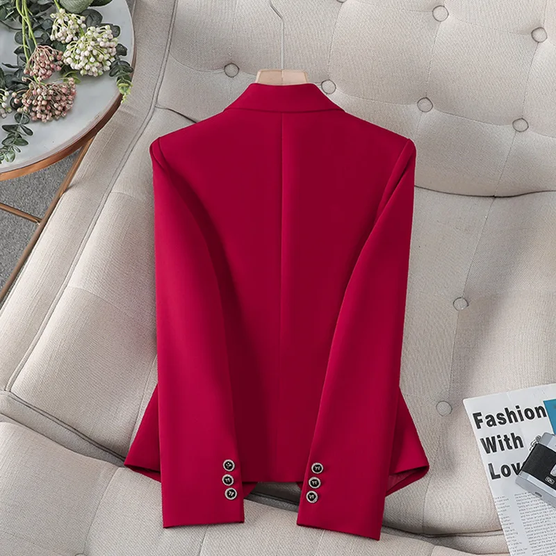 2025New Stylish Fashion Suit Casual Women's Long Sleeve Professional Blazer Formal Jacket Workwear8510