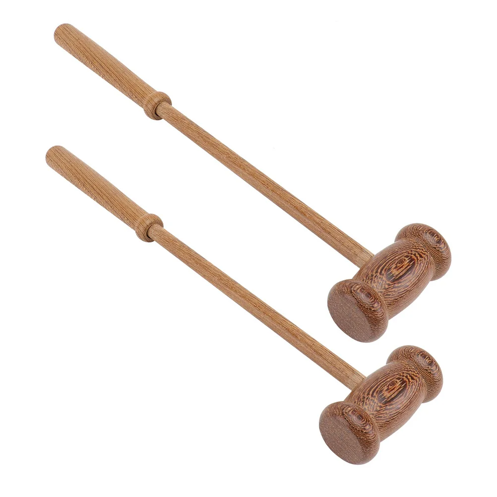 

2Pcs Wooden Back Massager Hammer Portable Handheld Shoulder Foot Massage Tool Ergonomic Design Relax Muscle Fatigue Body Self