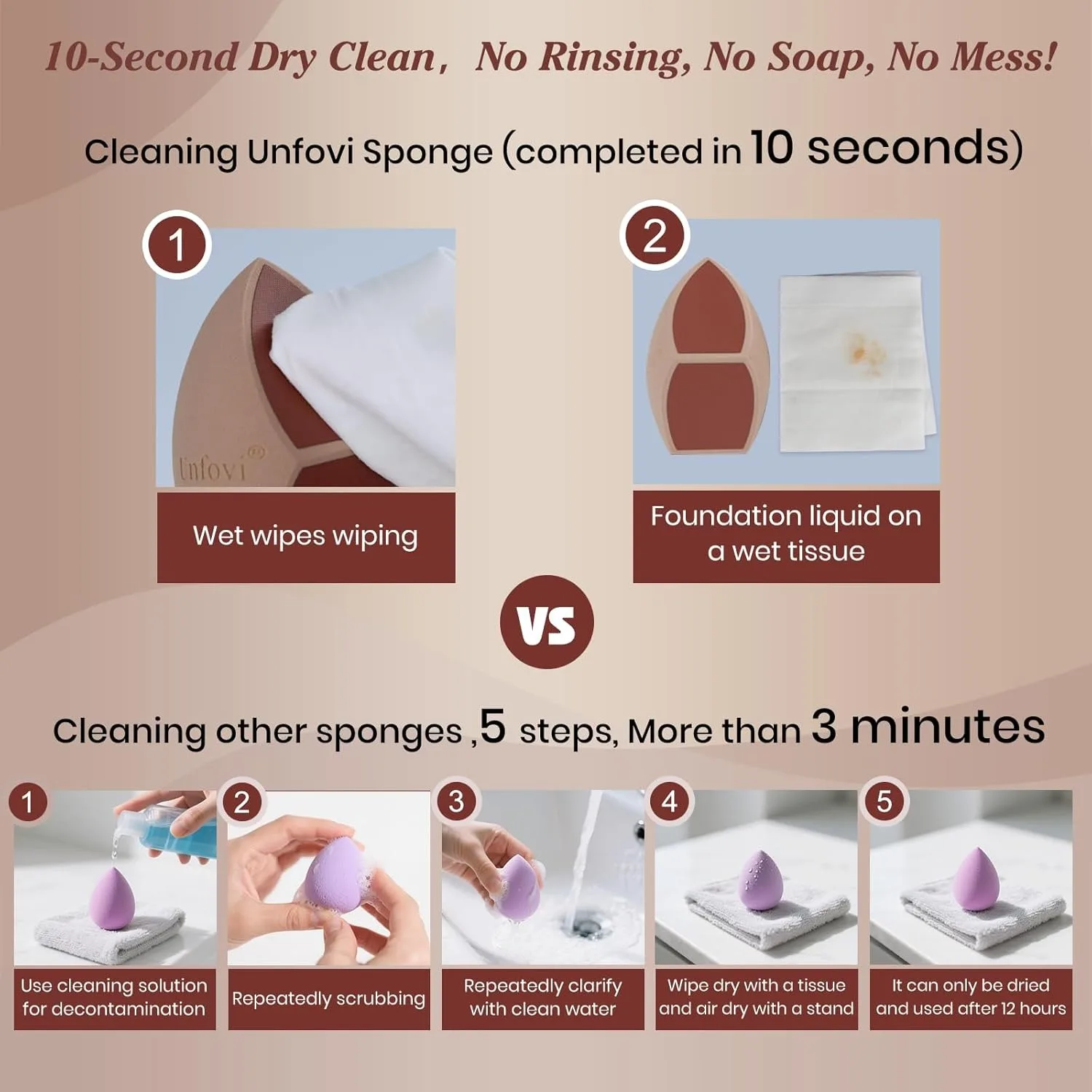 Éponge de maquillage en Film nid d'abeille pour fond de teint, réduit les déchets liquides et crème, douce et sans Latex, 2 éponges de beauté