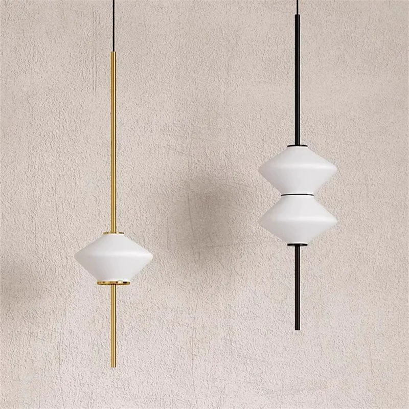Nordic Pendant Light for Dining Room Living Room Designer Bar Counter Bedroom Bedside Modern Minimalist Glass Lighting Fixtures